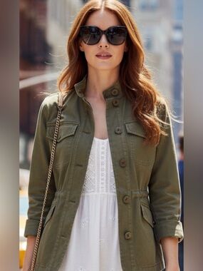 Rag & Bone Military Green Utility Jacket size XXS perfect for a fitted look 0-6